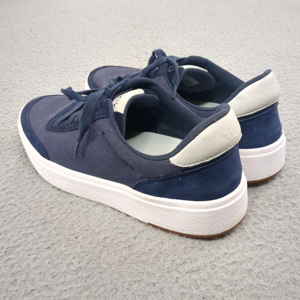 Kizik Shoes Mens Size 8.5 W Blue Canvas HandsFree Labs Sneakers Comfort Casual - Picture 4 of 16